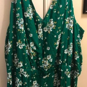 Gorgeous Loft plus Floral Ruffle bottom romper!